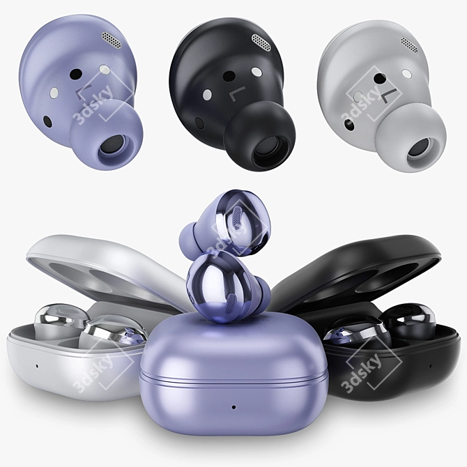 Immersive Sound Freedom: Samsung Galaxy Buds Pro 3D model image 1