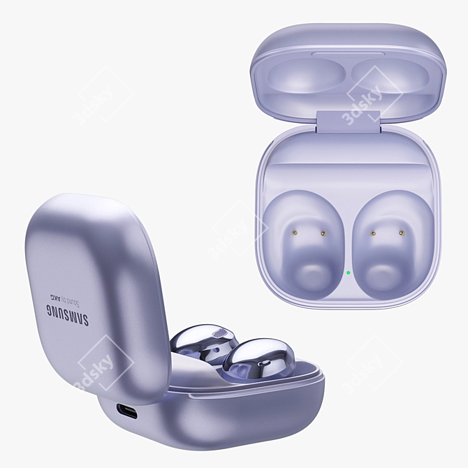 Immersive Sound Freedom: Samsung Galaxy Buds Pro 3D model image 6