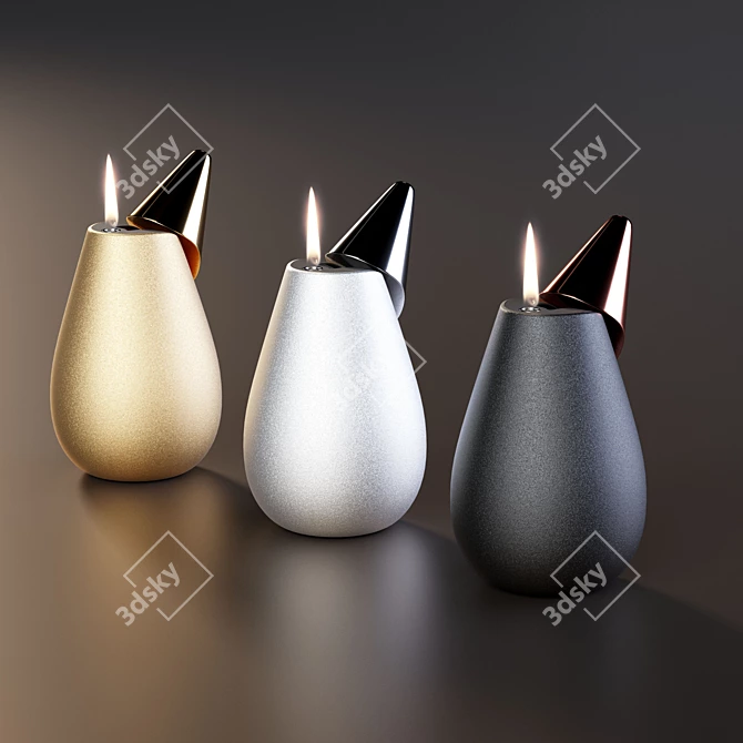 Tiny Flame: Stylish Fire Lighter 3D model image 4