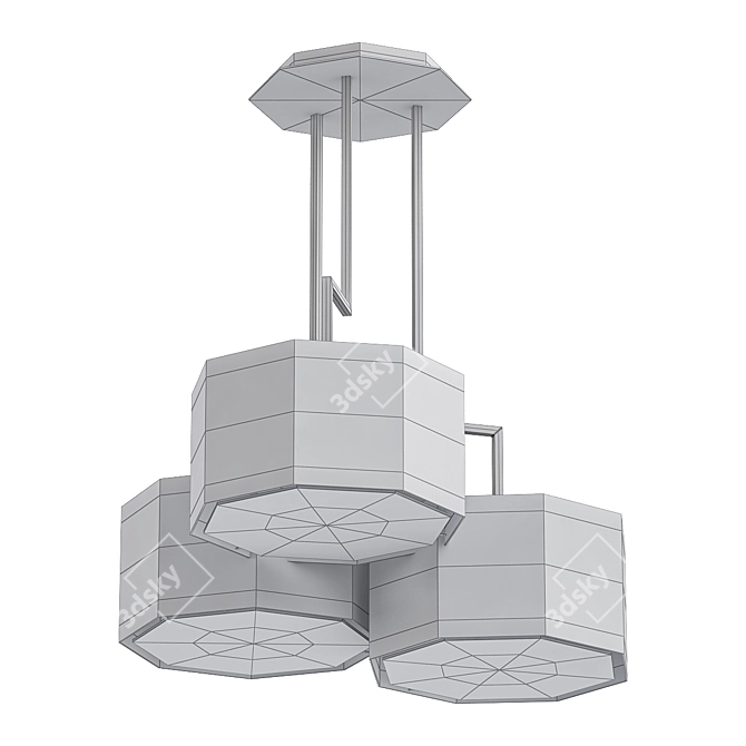 Modern Functional Ceiling Lamp 3D model image 2