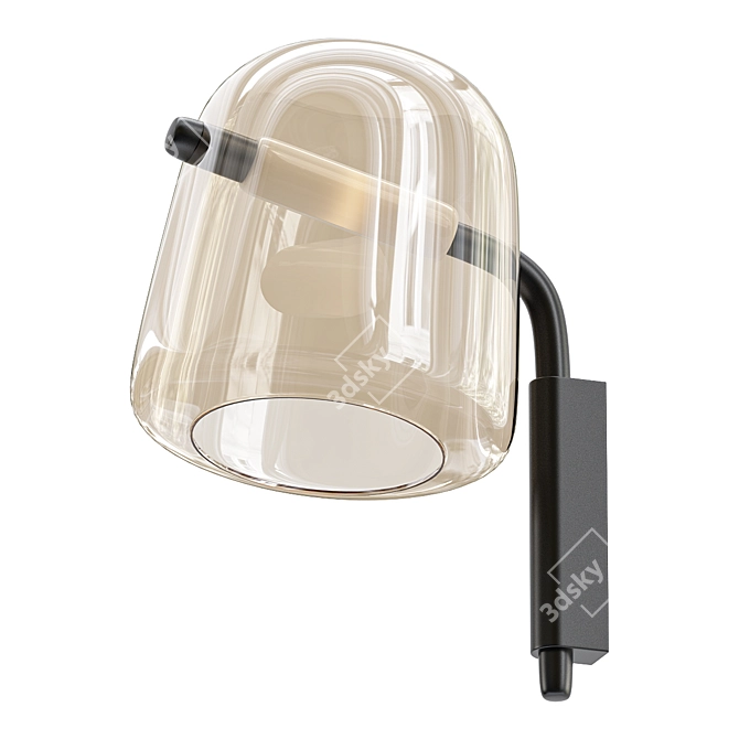 Sleek Mona Wall Light 3D model image 1