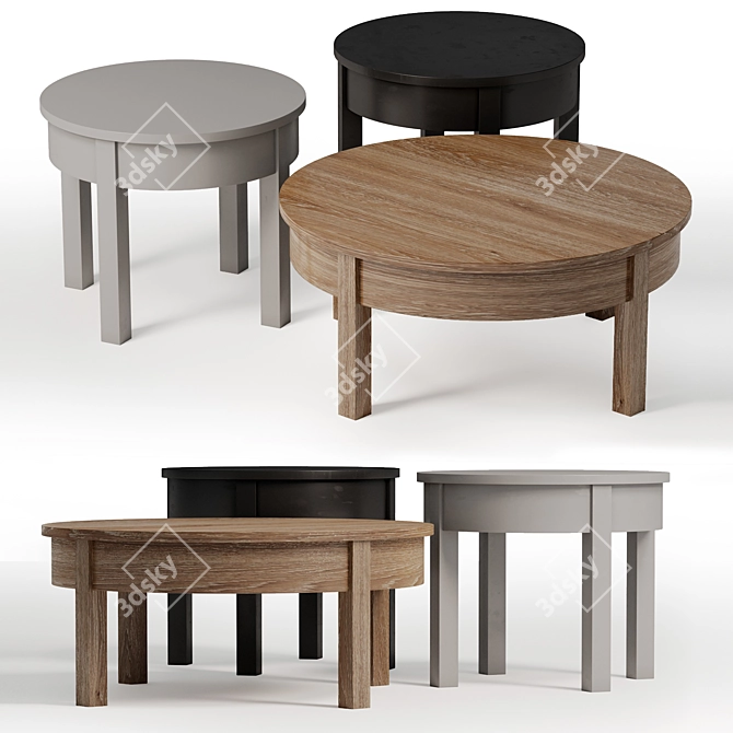 Minimalist Coffee Table 3D model image 2