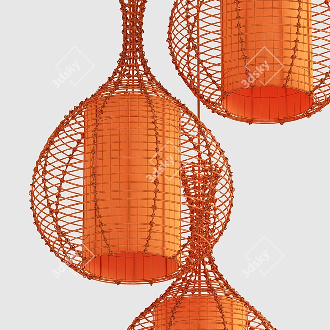 Rattan Branch Jug Lamp 3D model image 7