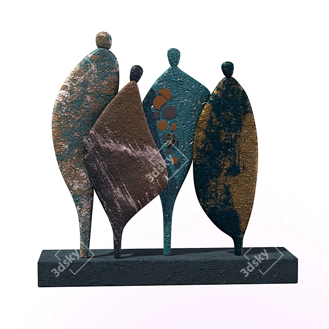  Tranquil Aura Sculpture 3D model image 1