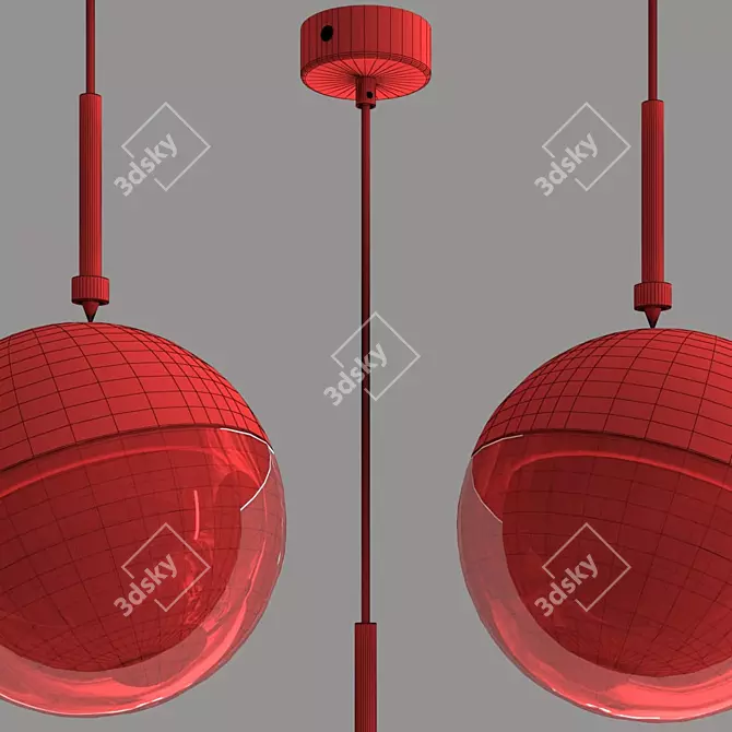 Niklos Contemporary Ceiling Mount Cylindrical Design 3D model image 4