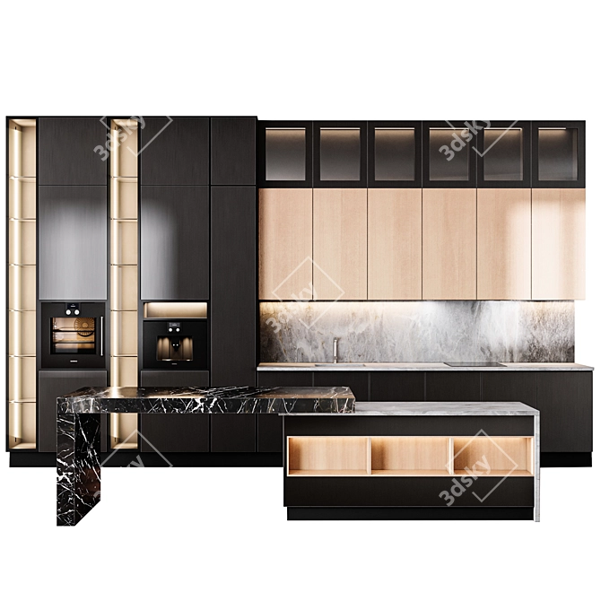 Modern Kitchen 2015 3D model image 1