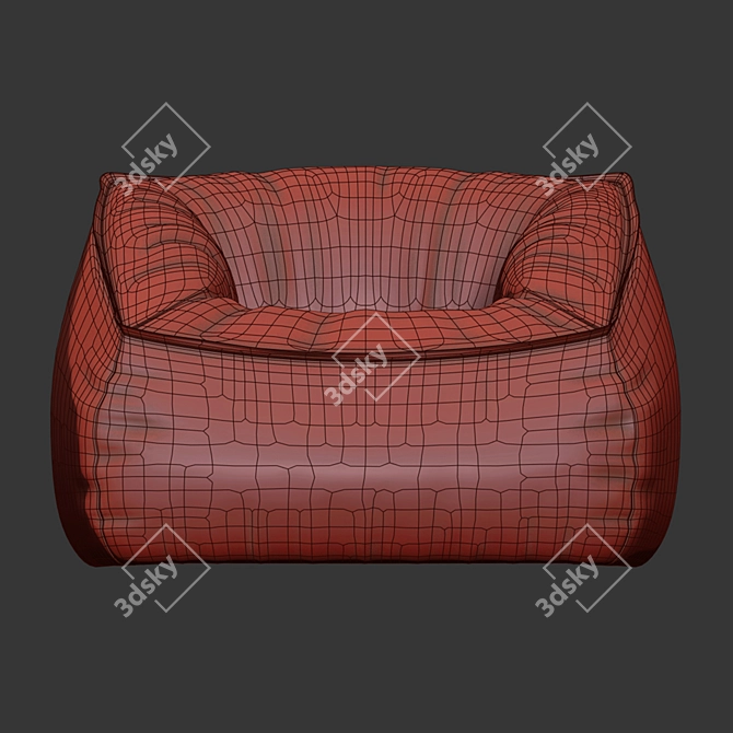 Cozy Vegan Caramel Lounger 3D model image 10