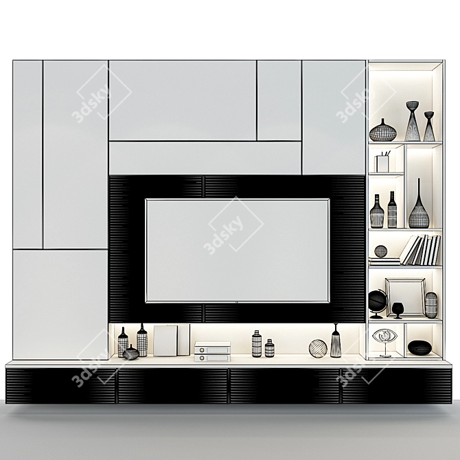 Elegant Storage Solution 3D model image 2