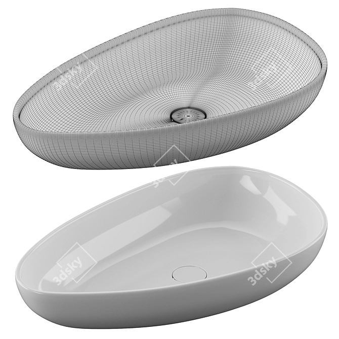 Modern Elegance: Bocchi Etna Sink 3D model image 1