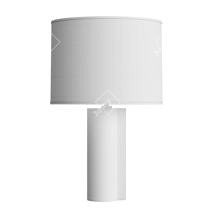 Title: Canaan Shift Table Lamp: Graphic Elegance for Any Space 3D model image 4