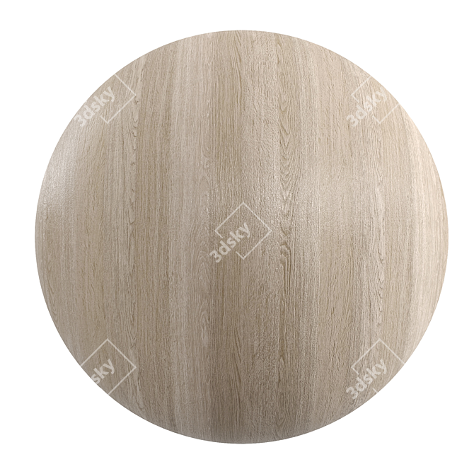 Cream Gray Oak Wood Texture 3D model image 1