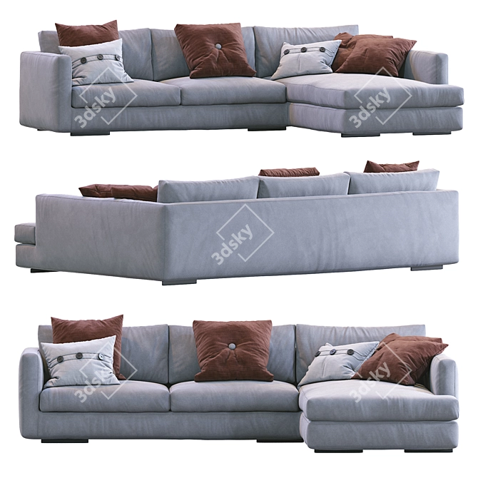 Modern Flexform Sofa Magnum 3D model image 5