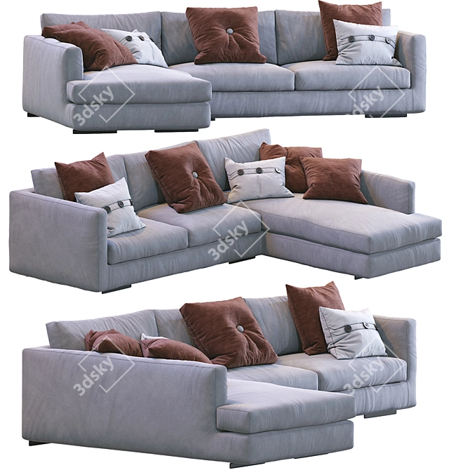 Modern Flexform Sofa Magnum 3D model image 1