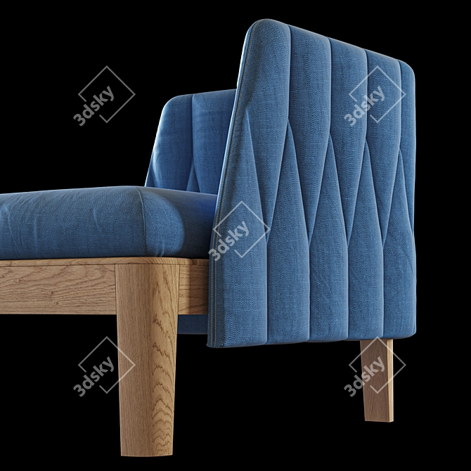 Calypso Lounge 210: Elegant Outdoor Seating 3D model image 5