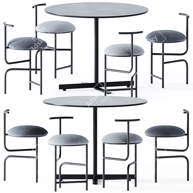  Round Table Gathering: Alma Design 3D model image 1