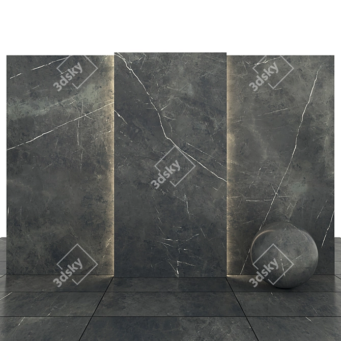 Gray Stone 11: Versatile Texture Pack 3D model image 1