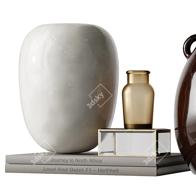 Chic ZARA HOME Decor Set 3D model image 5