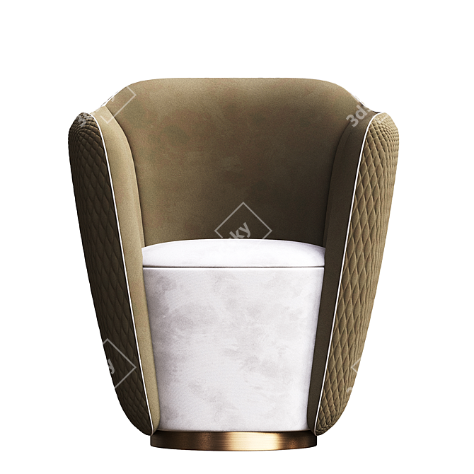 Sophisticated Audrey S Armchair 3D model image 2