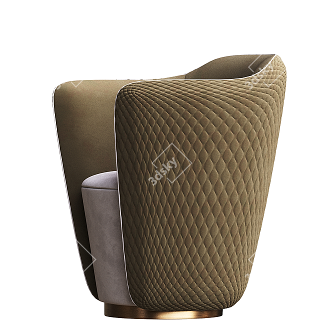 Sophisticated Audrey S Armchair 3D model image 4