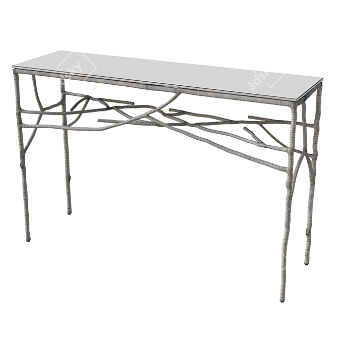 Elegant Antico Console Table: Classic Design, Premium Craftsmanship 3D model image 2