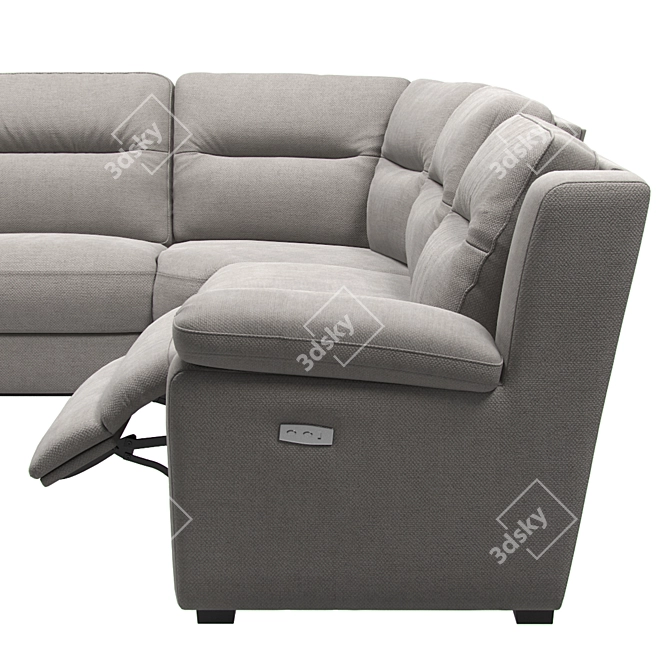 Premium Recliner Section Sofa 3D model image 3