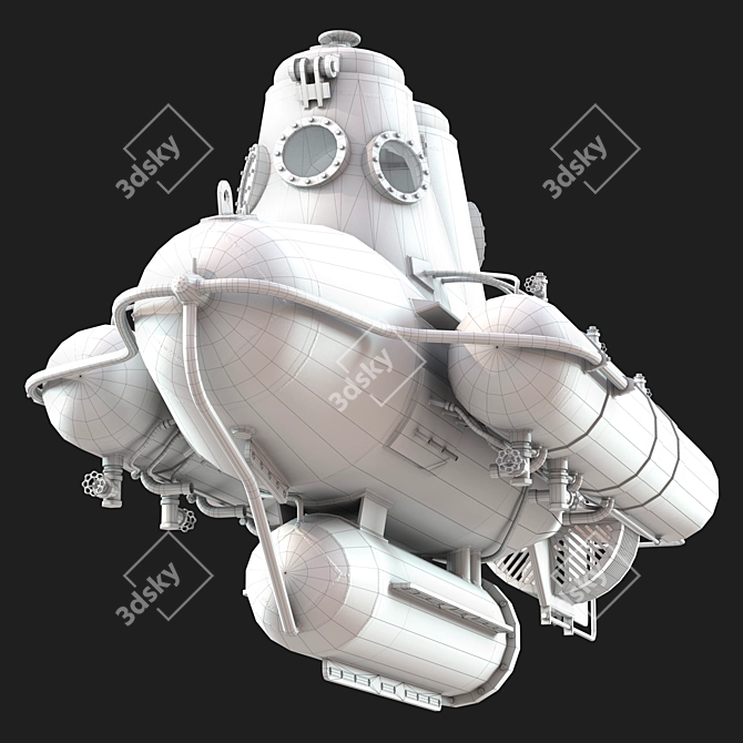 Cousteau's Underwater Explorer 3D model image 4