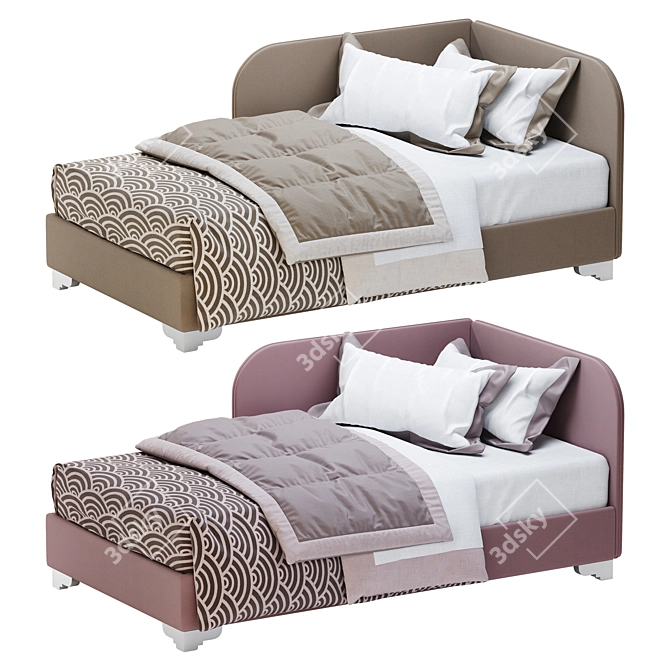 Golf 130G Oggioni: Dynamic Modern Bed 3D model image 1