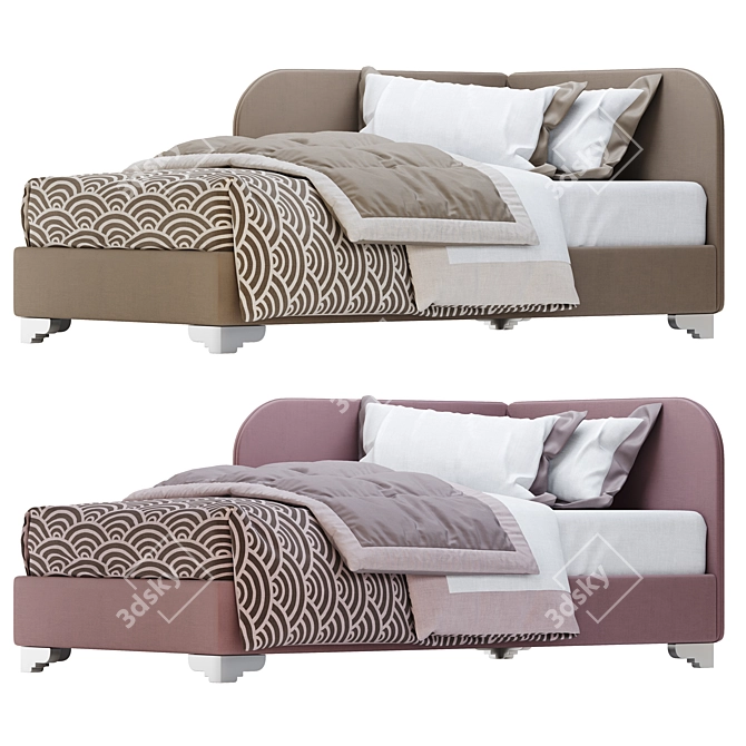 Golf 130G Oggioni: Dynamic Modern Bed 3D model image 2