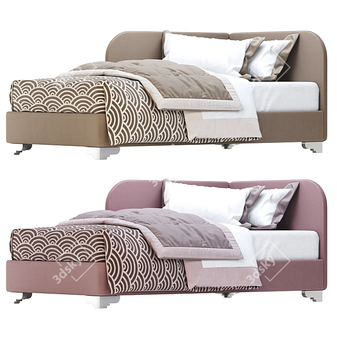 Golf 130G Oggioni: Dynamic Modern Bed 3D model image 7