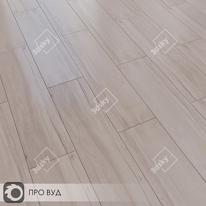 Pro Wood Beige Ceramic Tiles 3D model image 3