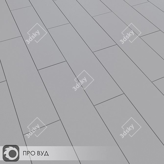 Pro Wood Beige Ceramic Tiles 3D model image 5