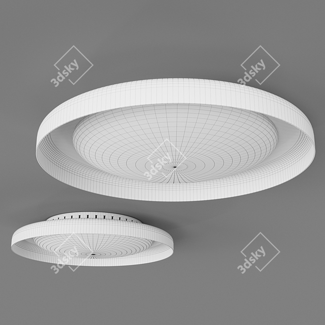 Modern LED Ceiling Lamp: Dolme 3D model image 2