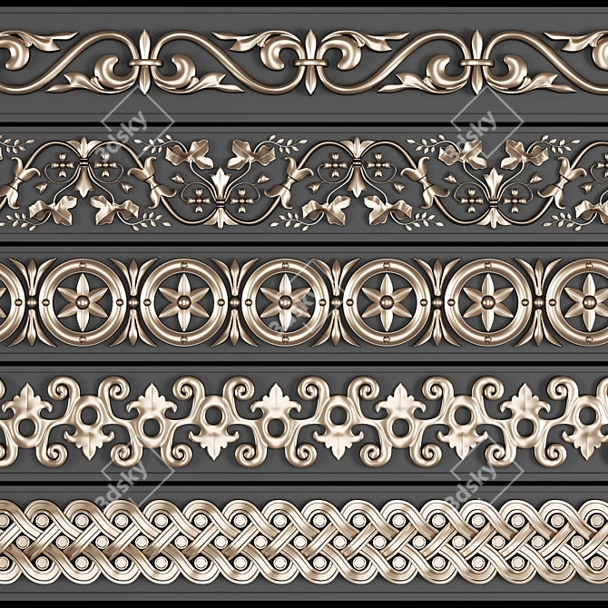 Trim Ornament Pack: Vol-04 3D model image 1