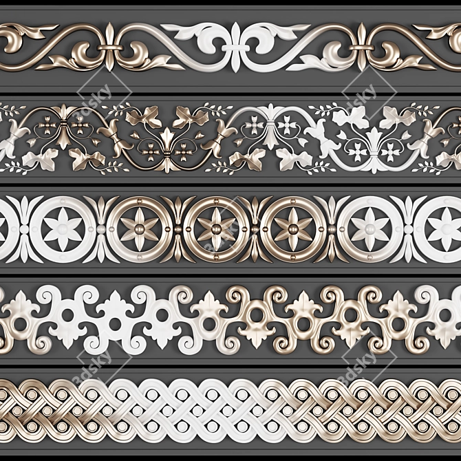 Trim Ornament Pack: Vol-04 3D model image 2