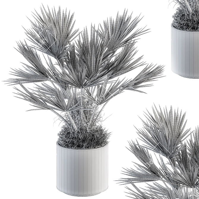 Tropical Oasis Plant Set 3D model image 4