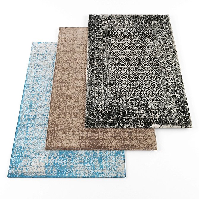 High-Resolution Rugs Set 3D model image 2