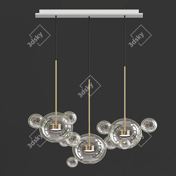 Bubble Series LED Pendant Lights 3D model image 1