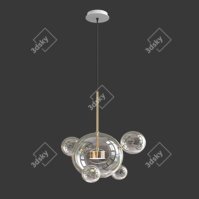 Bubble Series LED Pendant Lights 3D model image 3