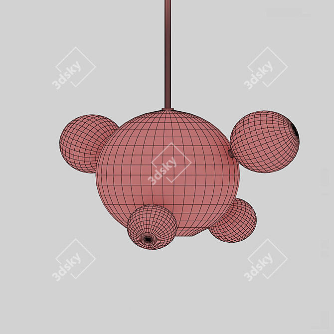 Bubble Series LED Pendant Lights 3D model image 4