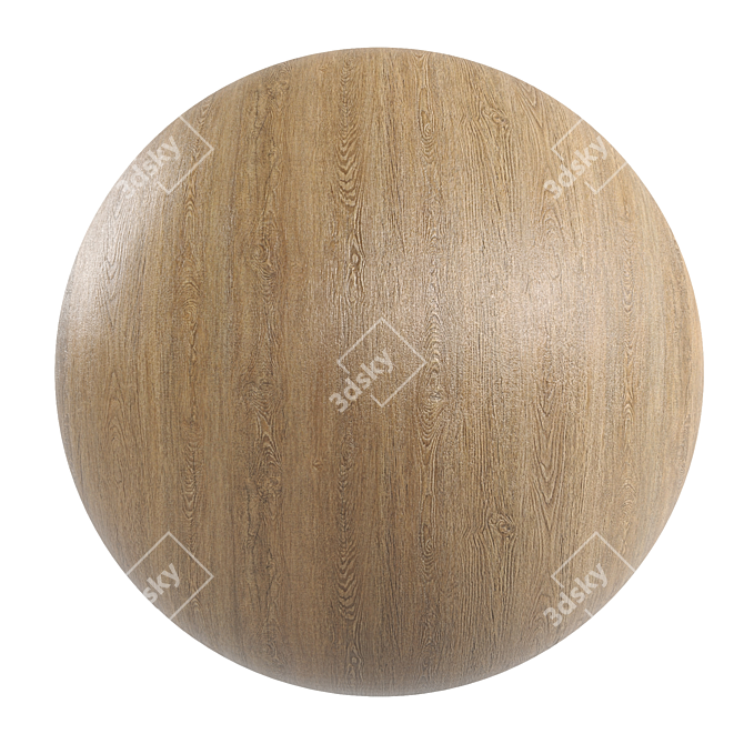 Dark Oak Textured Wood Planks 3D model image 1