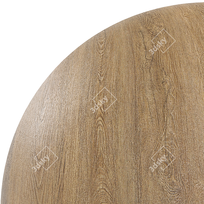 Dark Oak Textured Wood Planks 3D model image 4