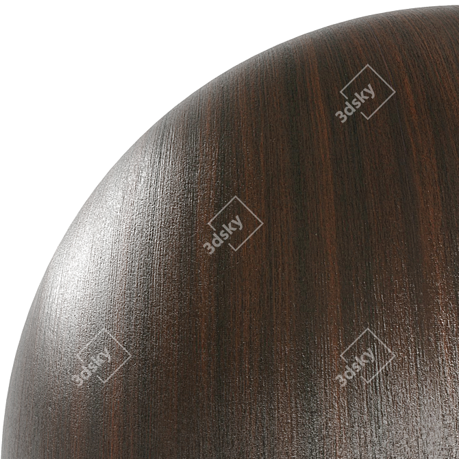 Elegant Dark Wenge Wood Texture 3D model image 4