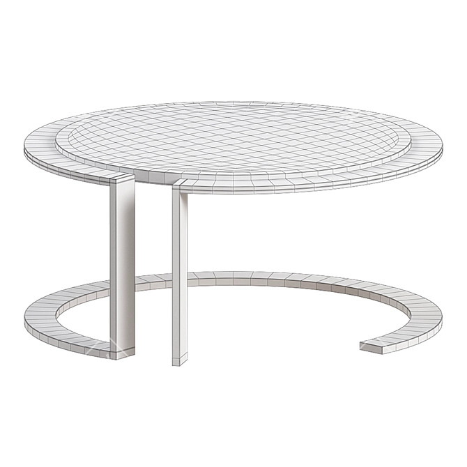 Modern Zen Center Table 3D model image 4