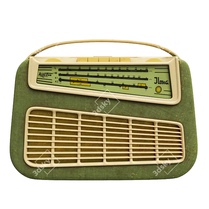 Vintage Radio: Aukoton Ilona 3D model image 1