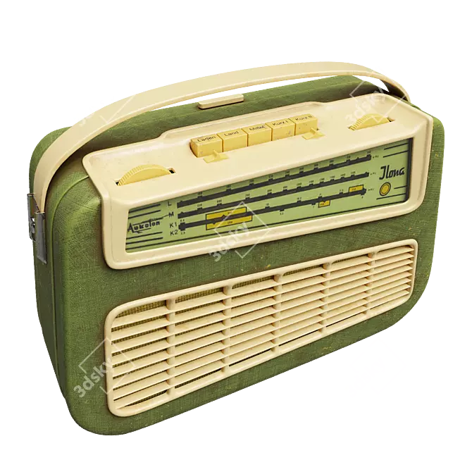 Vintage Radio: Aukoton Ilona 3D model image 2