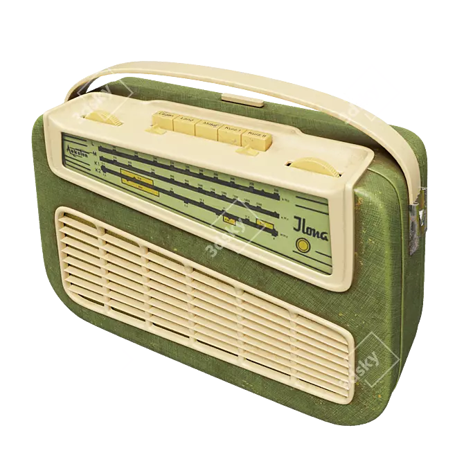 Vintage Radio: Aukoton Ilona 3D model image 3