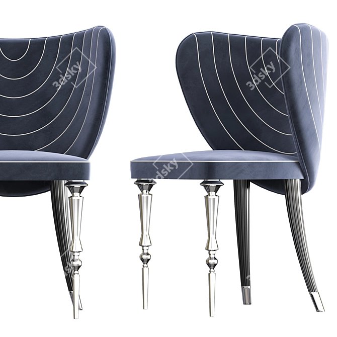 Modern Elvemobilya Chair: Stylish, Versatile, and Comfortable 3D model image 5