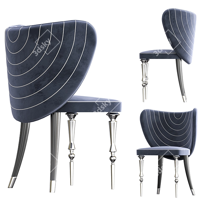 Modern Elvemobilya Chair: Stylish, Versatile, and Comfortable 3D model image 6