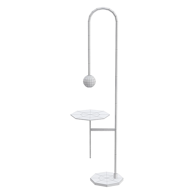 Elegant Floor Lamp: Shade 3D model image 2