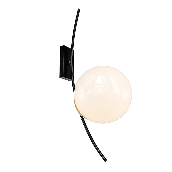 Modern Opal Wall Lamp 3D model image 1